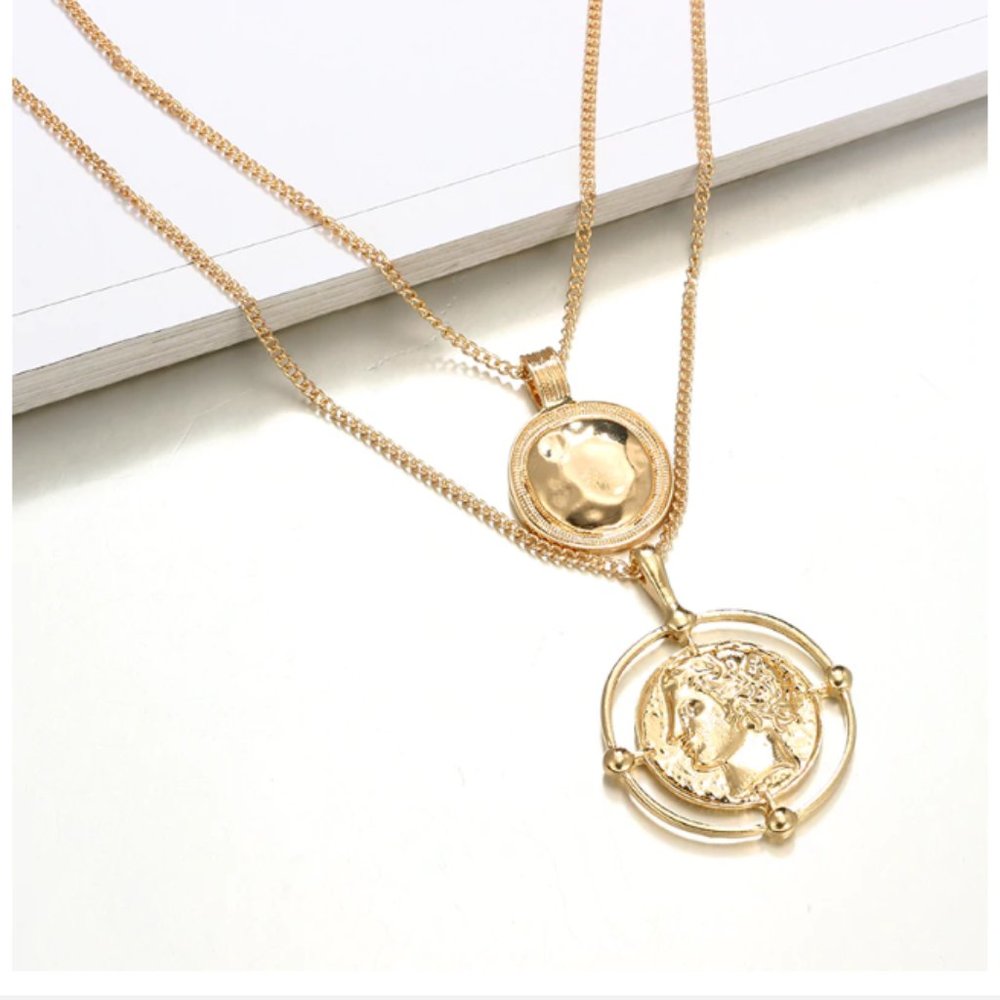 Lulu's "Golden Adventures" Boho Layered Necklace - Picture 4 of 12